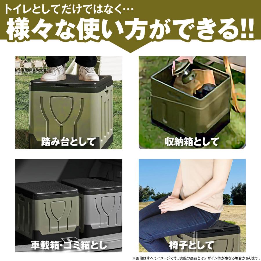 簡易トイレ 折りたたみ トイレ 折り畳み式非常用トイレ 1個 防災 車