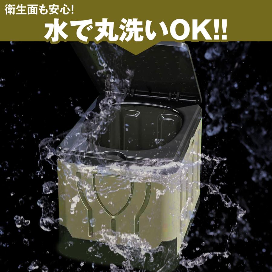 国華園 即納 簡易トイレ セット 折りたたみ 非常用トイレ 便座 防災