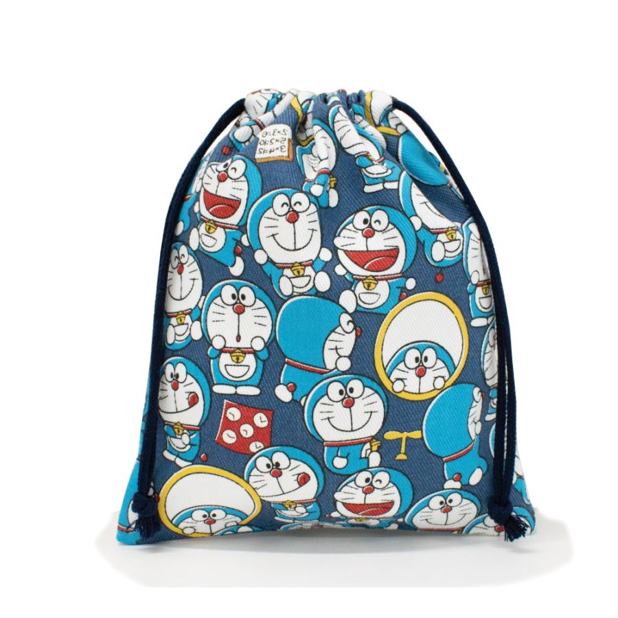 ネコポス配送 I'm DORAEMON コップ入れ 巾着・小 日本製 約H22cm×W18cm