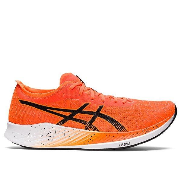 アシックス ASICS/メンズ ランニング マラソン シューズ/マジック スピード/MAGIC SPEED/1011B026  801/ショッキングオレンジ×ブラック/足幅：2E/