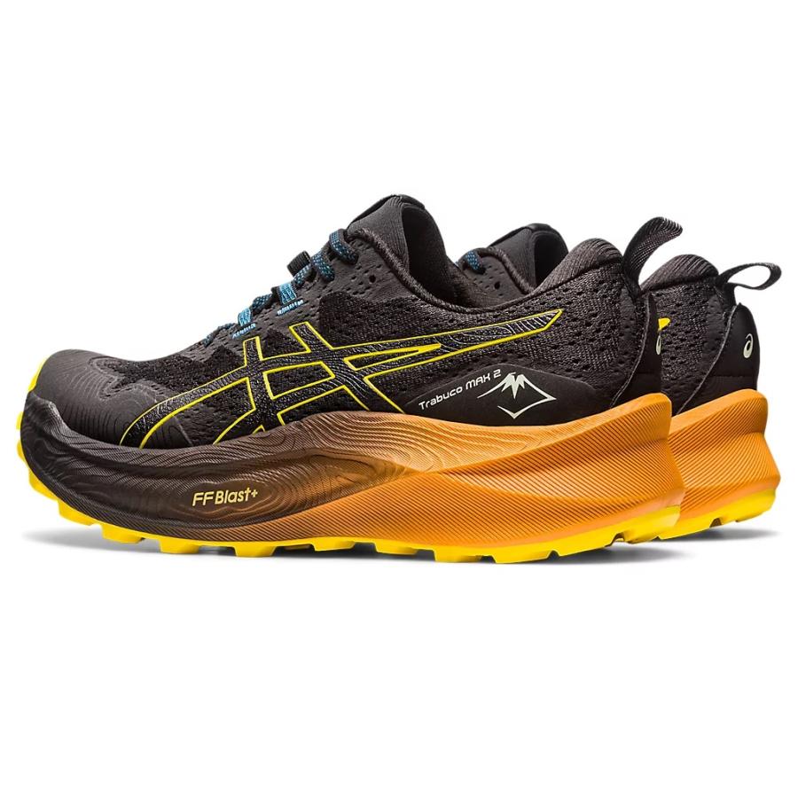 アシックス asics/メンズ トレイルランニングシューズ/トラブーコ マックス 2/Trabuco Max 2/1011B606  001/ブラック×ゴールデンイエロー/足幅：スタンダード