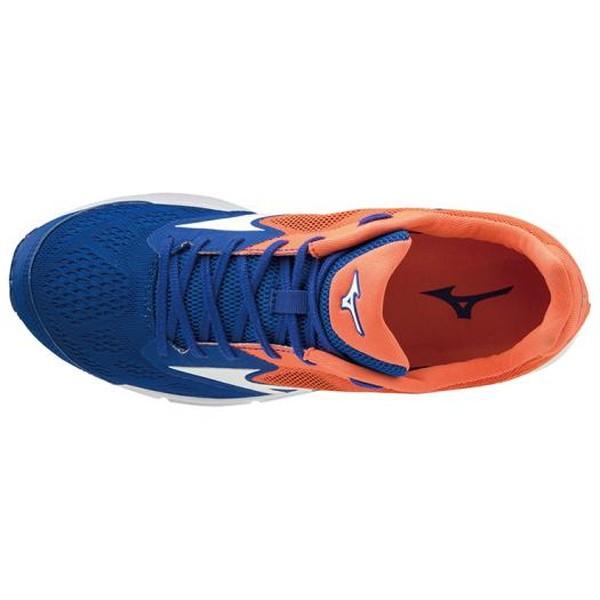 MIZUNO ランニングシューズ ブルー×オレンジ MIZUNO（ミズノ） MIZUNO/メンズ マラソン ランニングシューズ