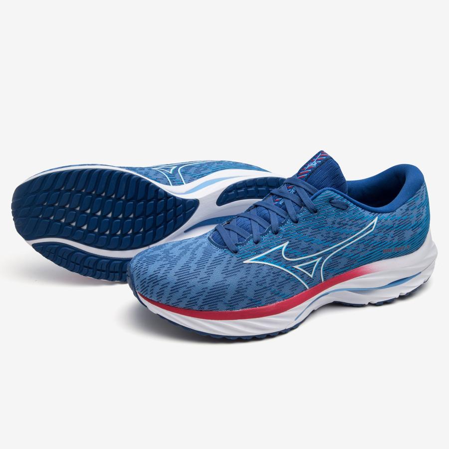 ミズノ MIZUNO/メンズ ランニングシューズ/ウエーブライダー 26/WAVE RIDER 26/J1GC220355/ブルー×グレー×レッド/2023年 最新モデル/足幅：2E｜kokkidozao｜14