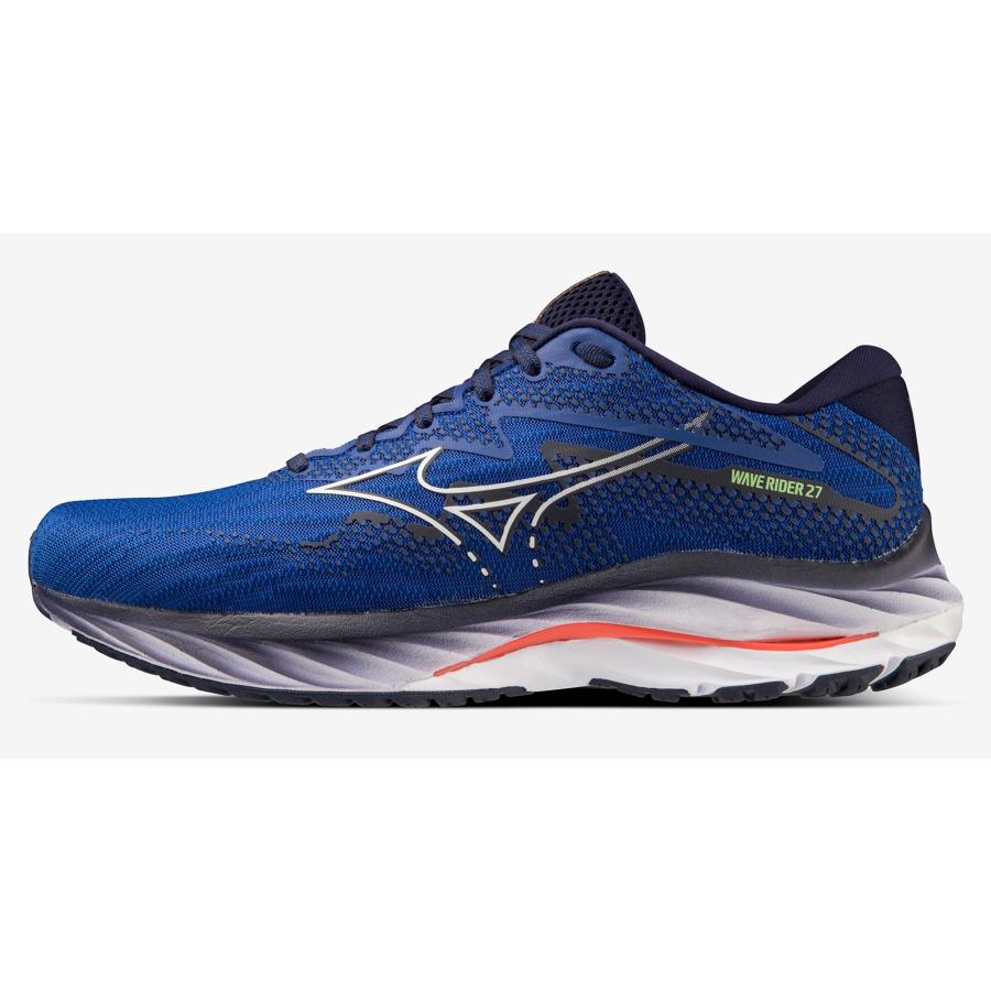 ミズノ MIZUNO/メンズ ランニングシューズ/ウエーブライダー27 SW/WAVE RIDER 27 SW/J1GC230405/ブルー×ホワイト×コーラル/2024年 最新モデル/足幅：4E｜kokkidozao｜03