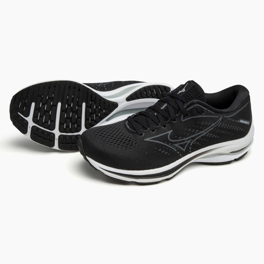 ミズノ MIZUNO/レディス ランニングシューズ/ウエーブライダー 25 SW/WAVE RIDER 25 SW/J1GD210634/ブラック×ブラック/足幅：4E スーパーワイド｜kokkidozao｜08