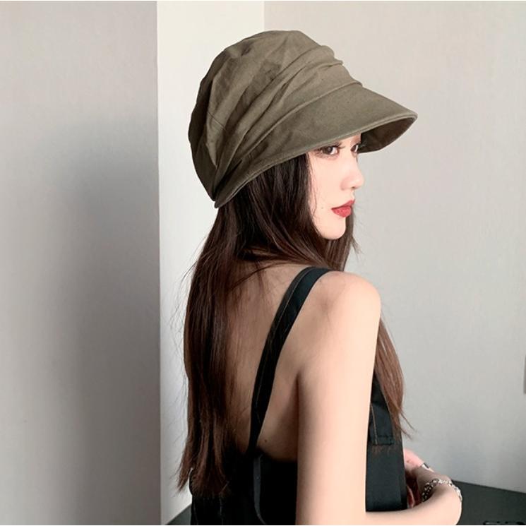 帽子 紫外線カット レディース uvカット 収納 小顔効果 キャスケット おしゃれ 黒 軽量 つば広 日焼け防止 深め 無地 40代 50代 | ブランド登録なし | 15