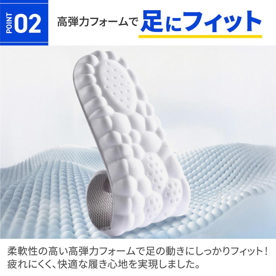 インソール 疲れない 衝撃吸収  足底筋膜炎  立ち仕事 中敷き アーチサポート 足つぼ o脚 扁平足 スポーツ 大きいサイズ |  | 05