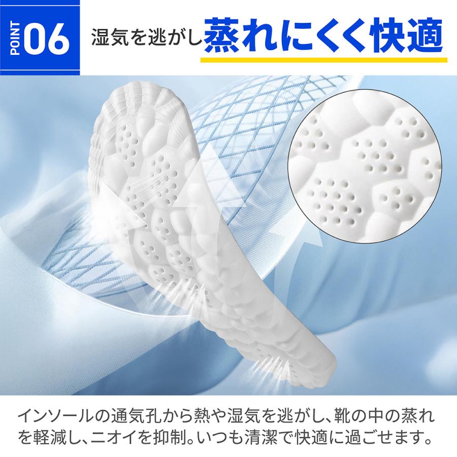 インソール 疲れない 衝撃吸収  足底筋膜炎  立ち仕事 中敷き アーチサポート 足つぼ o脚 扁平足 スポーツ 大きいサイズ |  | 09