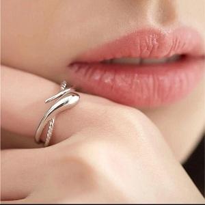 指輪  レディース フリーサイズ 蛇 シルバー925 へび スネーク おしゃれ サイズフリー 母の日  サイズ調整 |  | 01