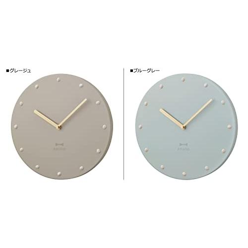 BRUNO ブルーノ 掛け時計 壁掛け時計 メタルウォールクロック ETAL WALL CLOCK BCW043 ブルーグレー