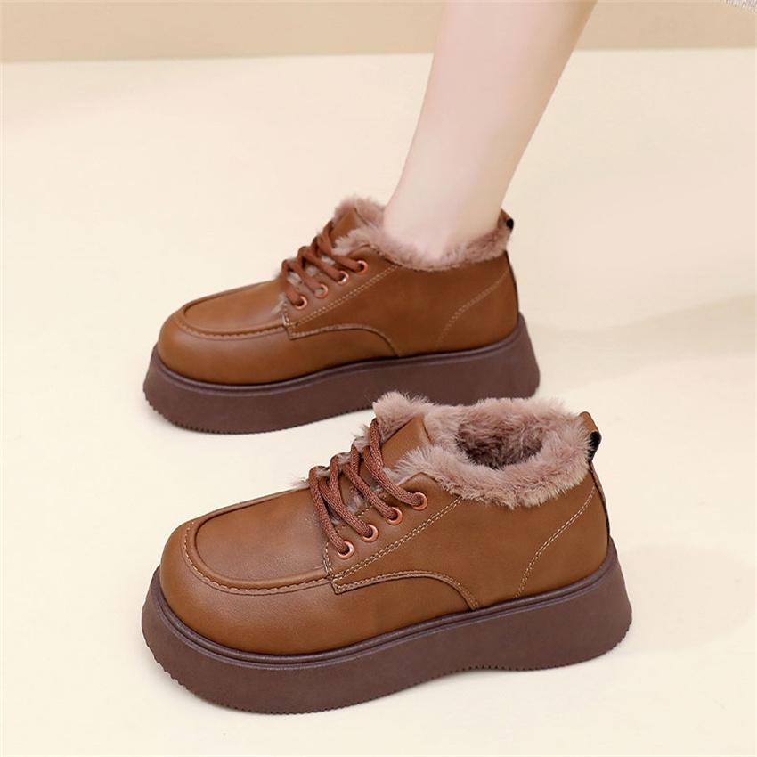 レディース ローファー 防寒靴 革靴 コンフォートシューズ