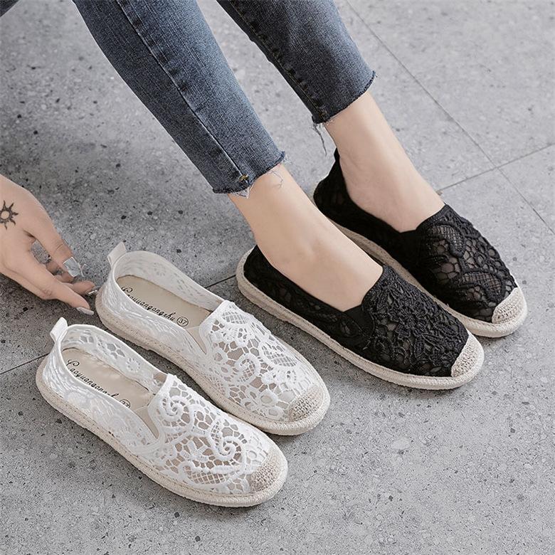 レディース スリッポン レース 布靴 コンフォート カジュアルシューズ ウォーキング 通気 夏 可愛い 女子靴 Kgsxxf66 Koko777 通販 Yahoo ショッピング