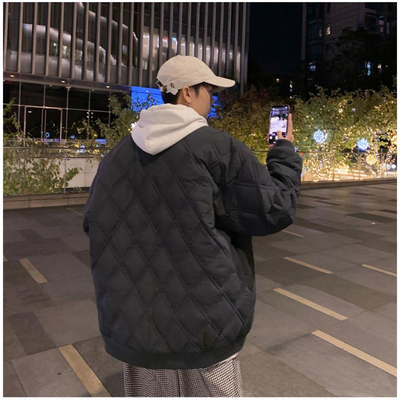 メンズ キルティングジャケット 中綿コート ノーカラー ジャンパー