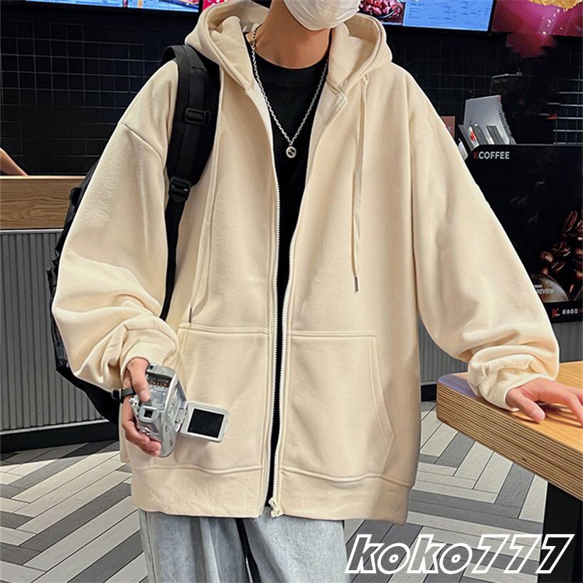 パーカー メンズ ジャケット 長袖 フード カジュアル服 オーバーサイズ