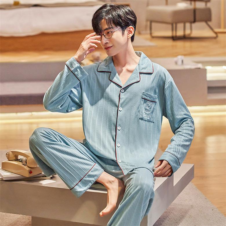 メンズ 上下セット パジャマ ボタン留めトップス 長袖 父の日 ロングパンツ 部屋着 ルームウェア 綿 カジュアル コンフォート 男子 セットアップ Ko7msyy Koko777 通販 Yahoo ショッピング