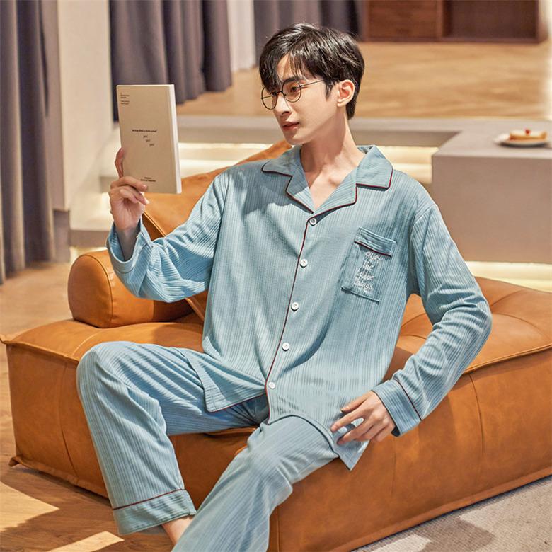 メンズ 上下セット パジャマ ボタン留めトップス 長袖 父の日 ロングパンツ 部屋着 ルームウェア 綿 カジュアル コンフォート 男子 セットアップ Ko7msyy Koko777 通販 Yahoo ショッピング