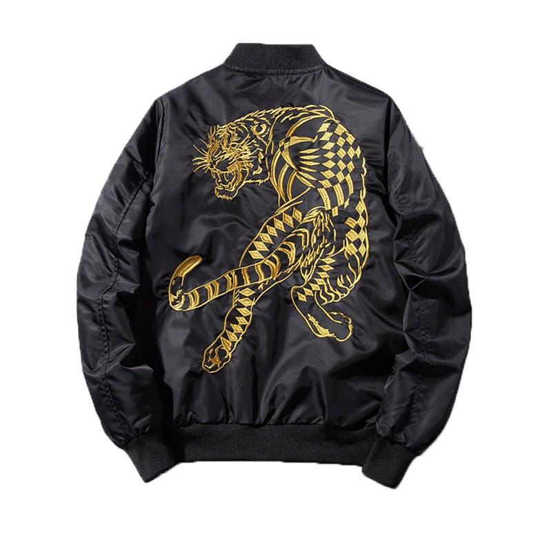メンズ ジャケット スタジャン スカジャン ジャンパー ライダースジャケット 中綿 刺繍 アウター 虎 スポーティー 男子上着　  :mlyhoutjk14:koko777 - 通販 - Yahoo!ショッピング