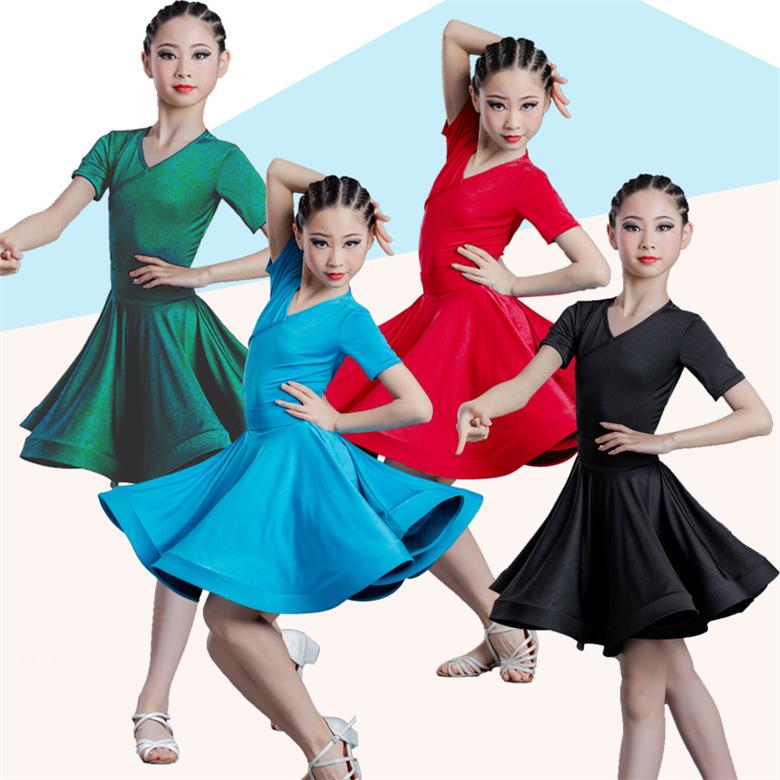 キッズ ワンピース 女の子 ダンスウェア ショートドレス ラテンダンス