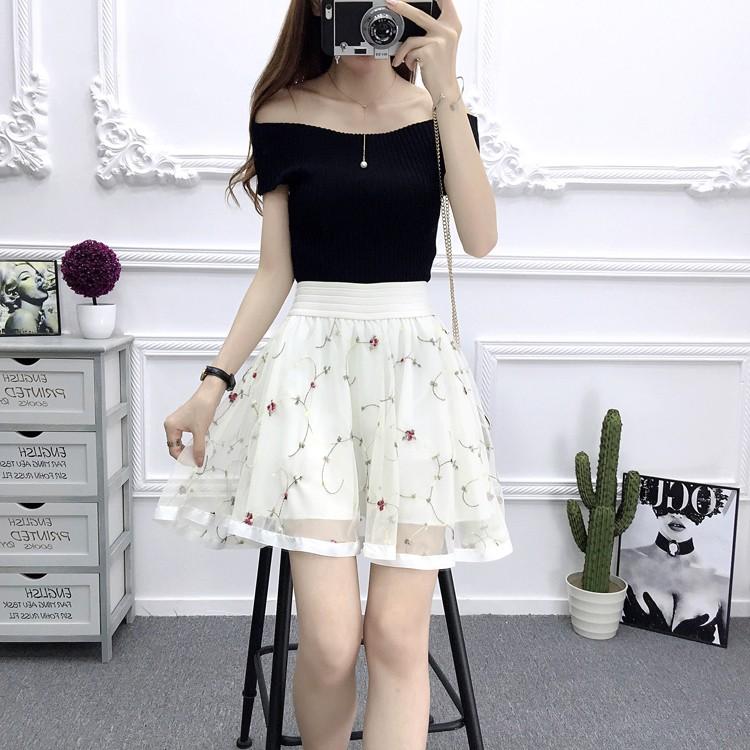ミニスカート レディース ショートスカート チュールスカート プリーツ 花柄 スカパン 刺繍 可愛いボトム Ylsqz92 Koko777 通販 Yahoo ショッピング