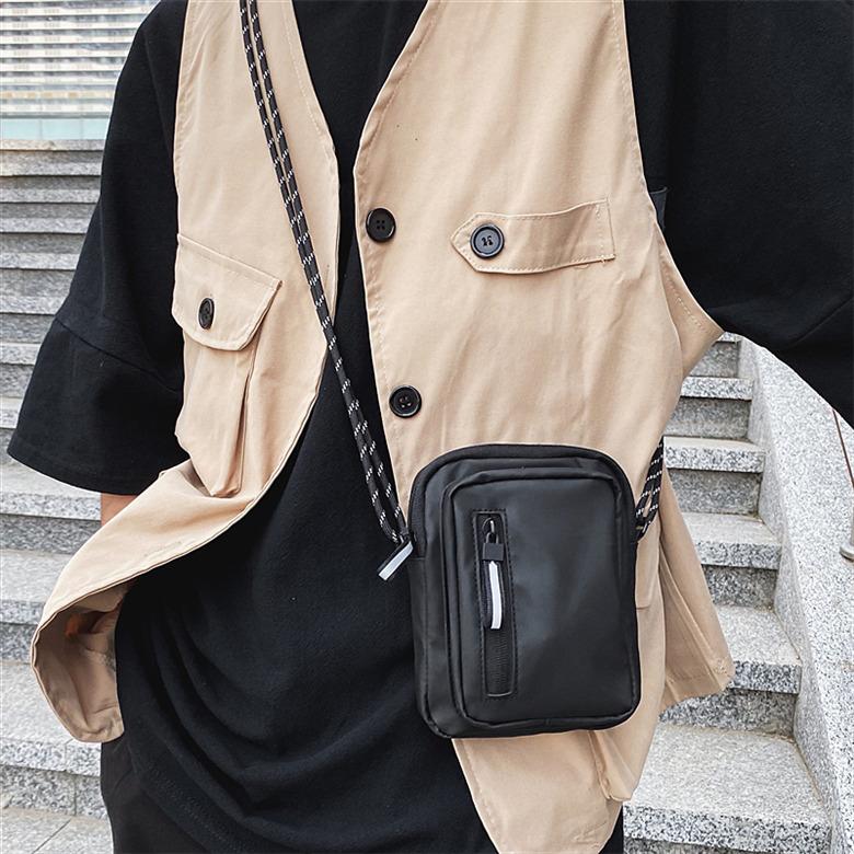 メンズバッグ ショルダーバッグ 小型 レザーバッグ カジュアル ワーク 夏 お出掛け 女子 男子カバン 携帯鞄 グレー黒 オシャレ Ynsjbg162 Koko777 通販 Yahoo ショッピング