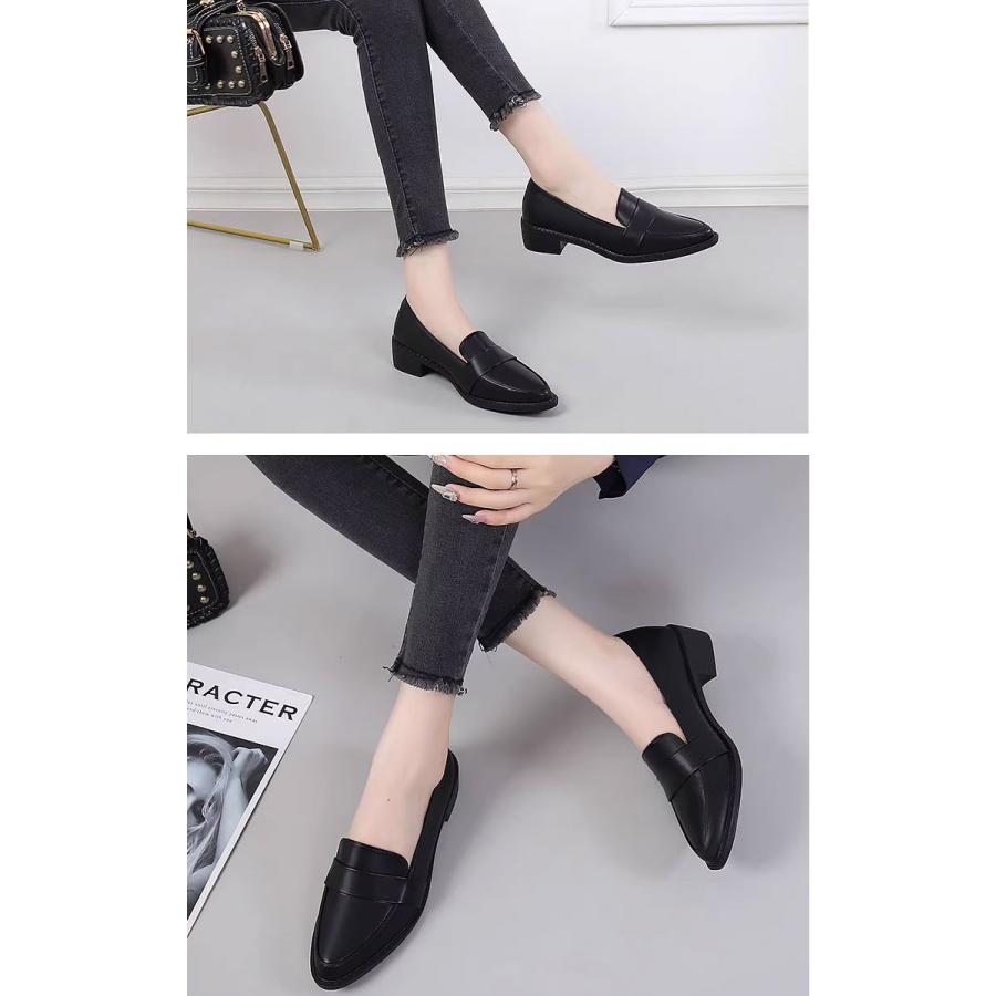 ローファー レディース ローファーシューズ エナメル ポイン