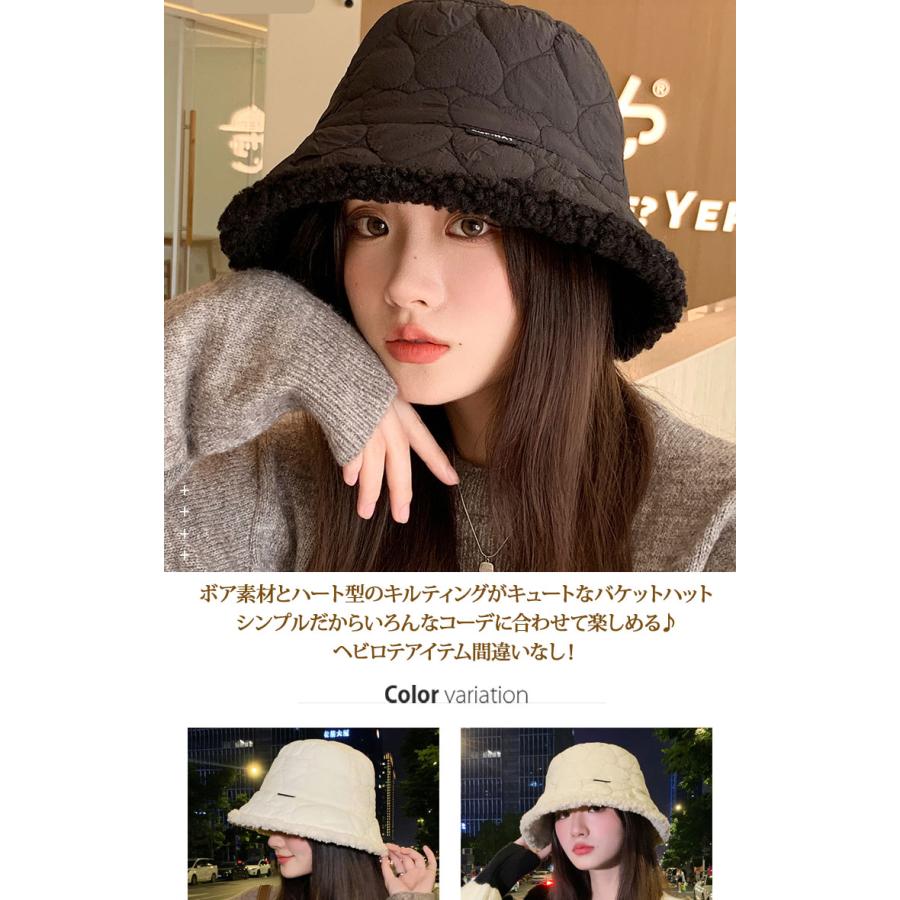 帽子 レディース バケットハット バケハ 目深 キルティング 可愛い