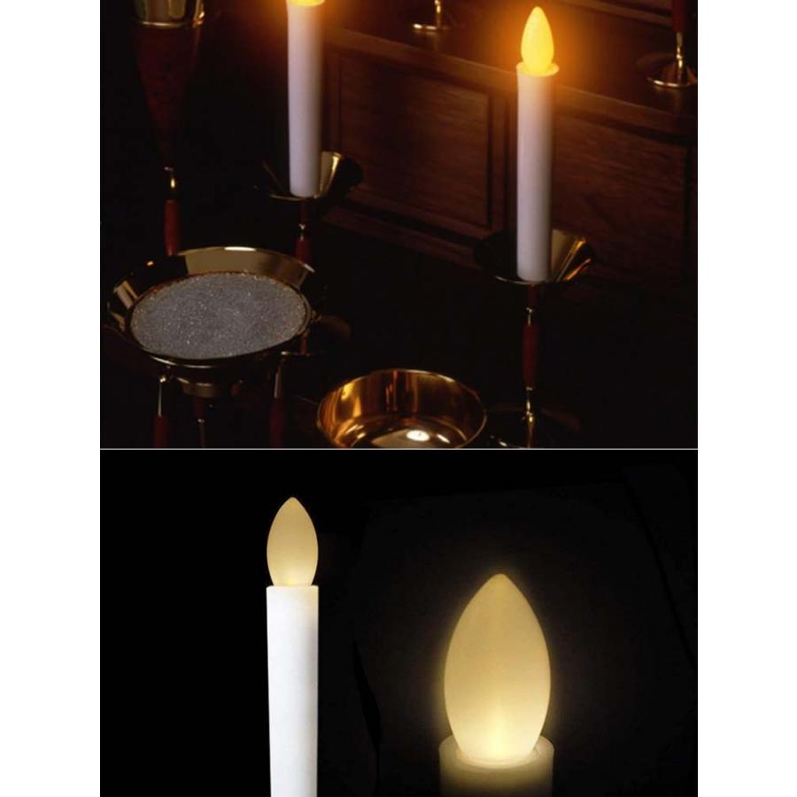 LED ローソク 電池式 LEDキャンドル 2本セット 安心 安全 ろー