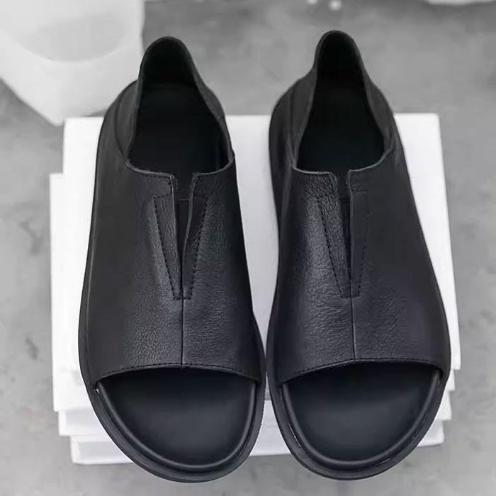 非売品 メンズ サンダル レザーサンダル 本革 ソフトレザー シューズタイプ ローマンサンダル おしゃれ シンプル レジャー 春 夏 ブラック ホワイト 送料無料 その他サンダル サイズ 26 5cm Www Oroagri Eu