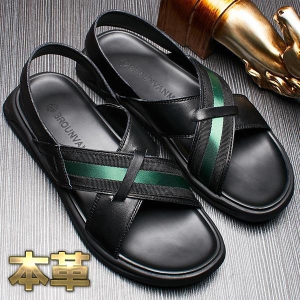 人気急上昇 本革 スポーツサンダル サンダル メンズ 3cmup 送料無料 おしゃれ 夏 春 レジャー ストラップ スポーツサンダル サイズ 26 5cm