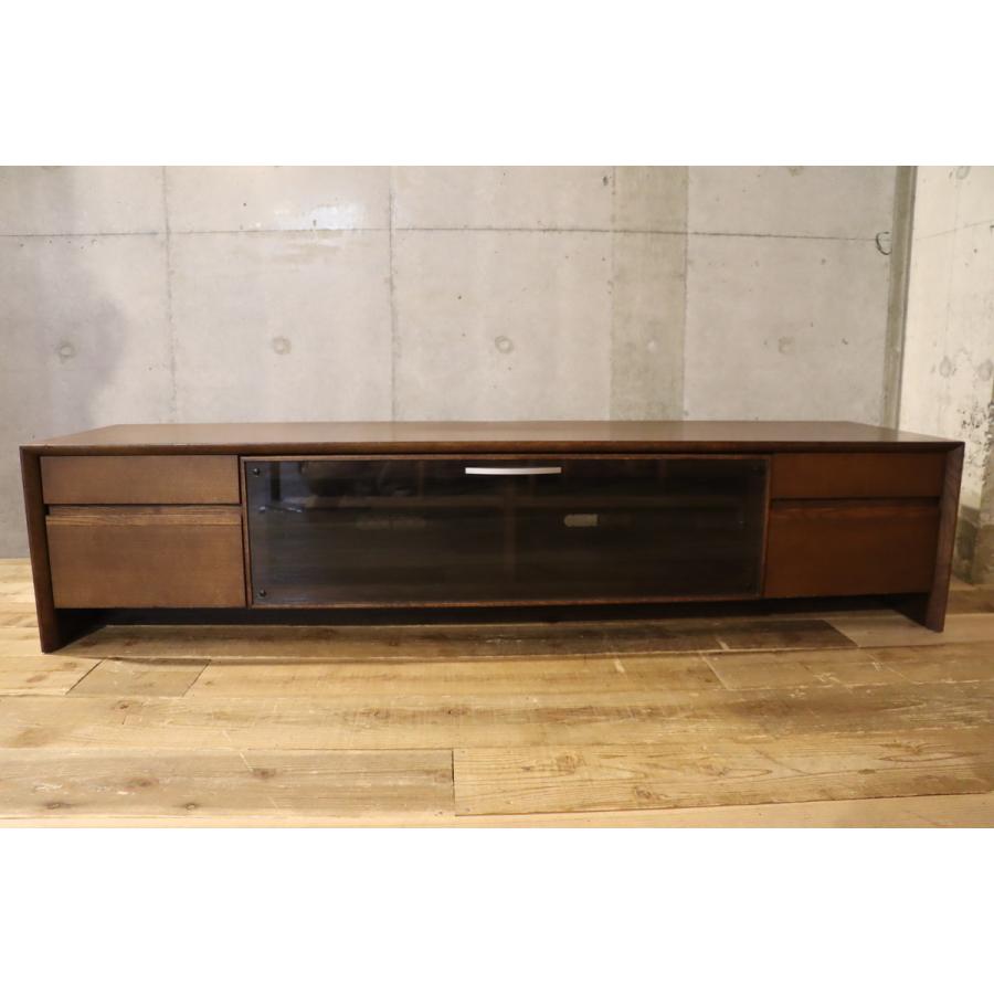 karimoku カリモク家具 オーク材 TVボード ガラス扉 モダン  