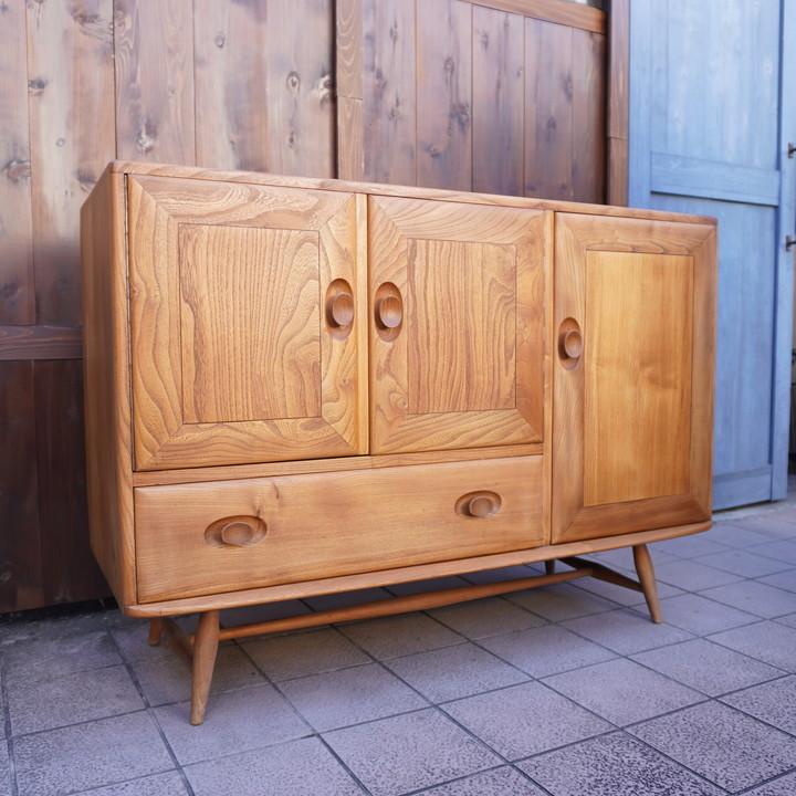 ercol アーコール エルム材 サイドボード 英国アンティーク ナチュラル