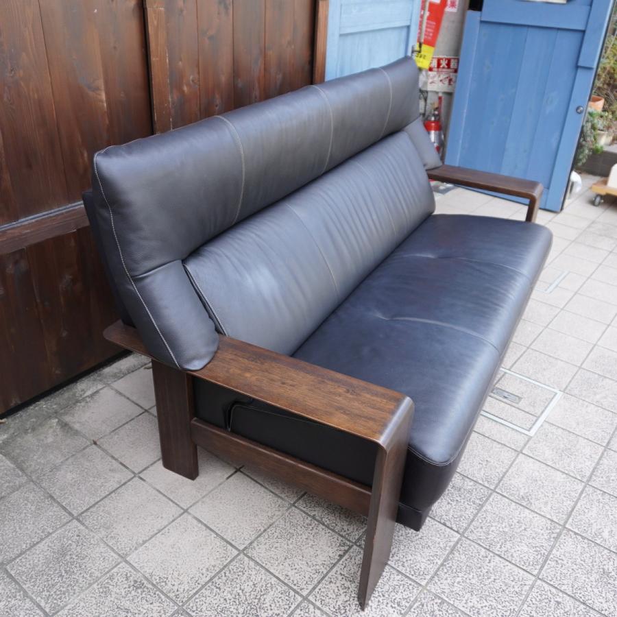 カリモク Chitano チターノ 「ダンテ」 3人掛けソファ 本革 レザー