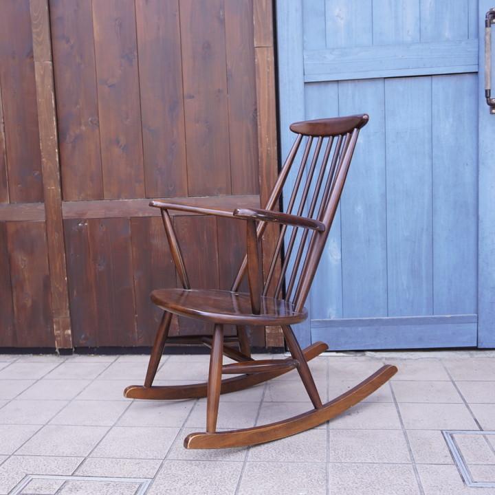 飛騨高山 ヤマキマーク ロッキングチェア 飛騨家具 山?ヤマキ 北欧  