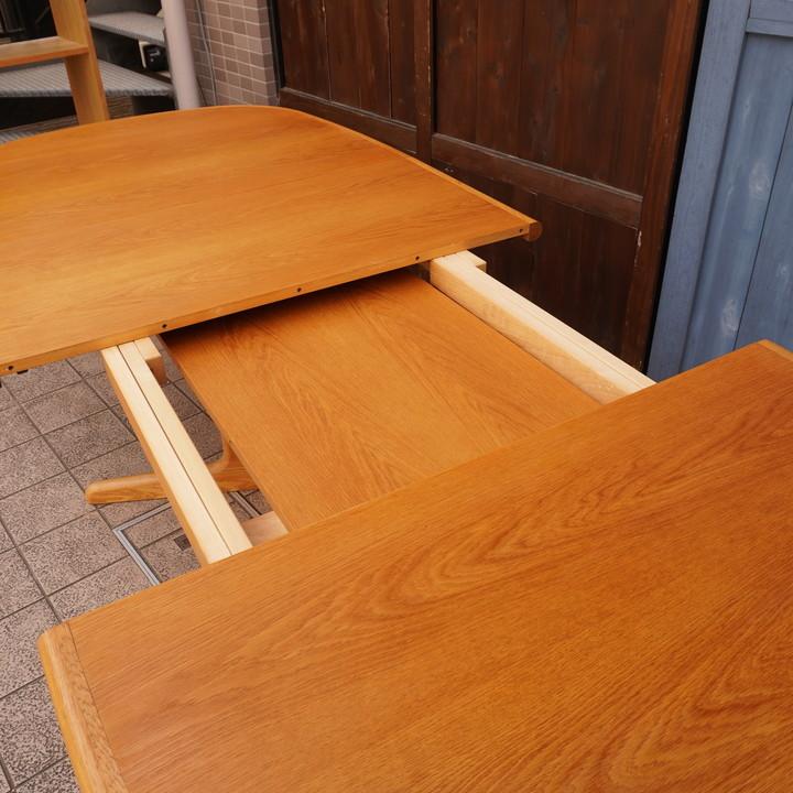 GUDME グドメ デンマーク オーク材 伸長式ダイニングテーブル  