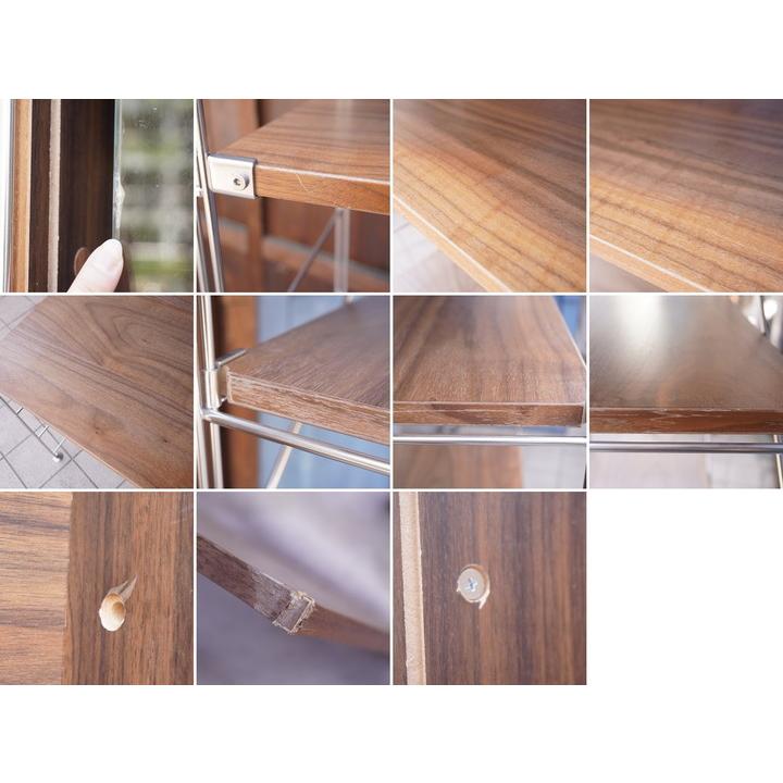 無印良品 MUJI ステンレス×ウォールナット材 ユニットシェルフ 無印良品 MUJI ステンレス×ウォールナット材 ユニットシェルフ