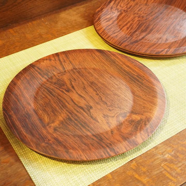 デンマーク製 ローズウッド材 ウッドプレート ディナープレート