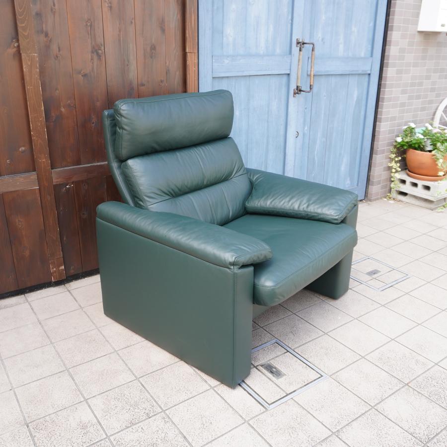 erpo エルポ Lincoln リンカーン CAT.42 総本革 リクライニングソファ 1Pソファ 1人掛け ドイツ モダン グリーン