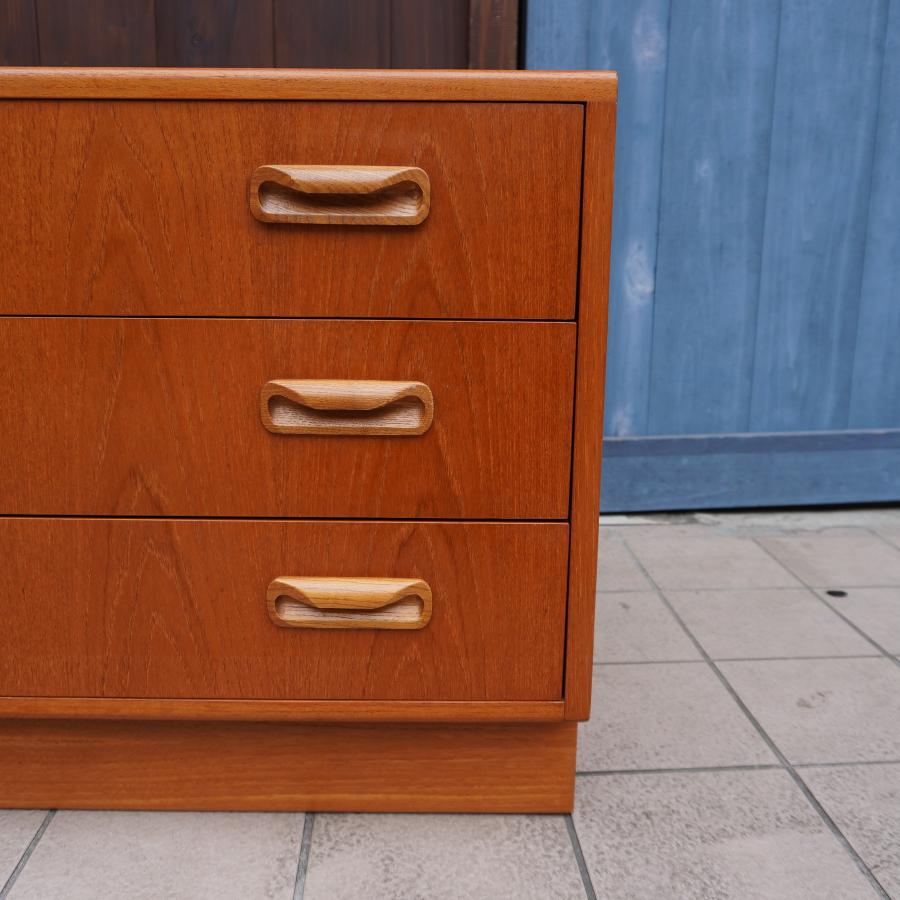 G-plan ジープラン Fresco フレスコ チーク材 3段チェスト イギリス  