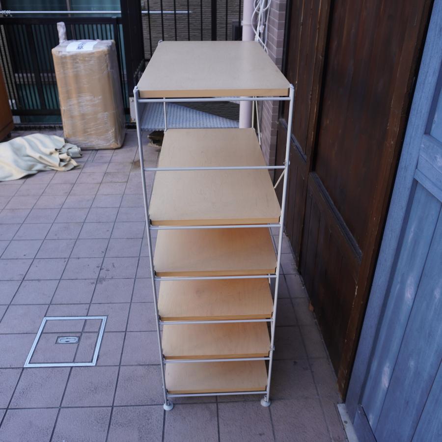 無印良品MUJI メープル材 6段スチールユニットシェルフ シンプル 
