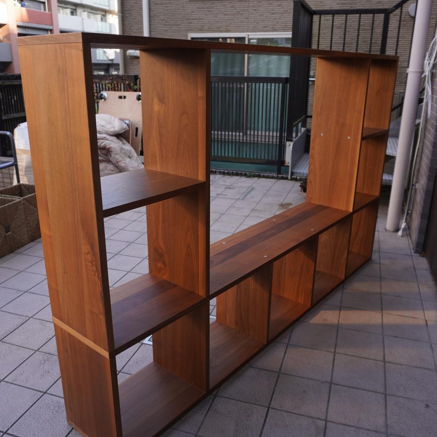 無印良品 MUJI ウォールナット スタッキングシェルフ 5段・3列 無印良品 MUJI ウォールナット スタッキングシェルフ 5段・3列