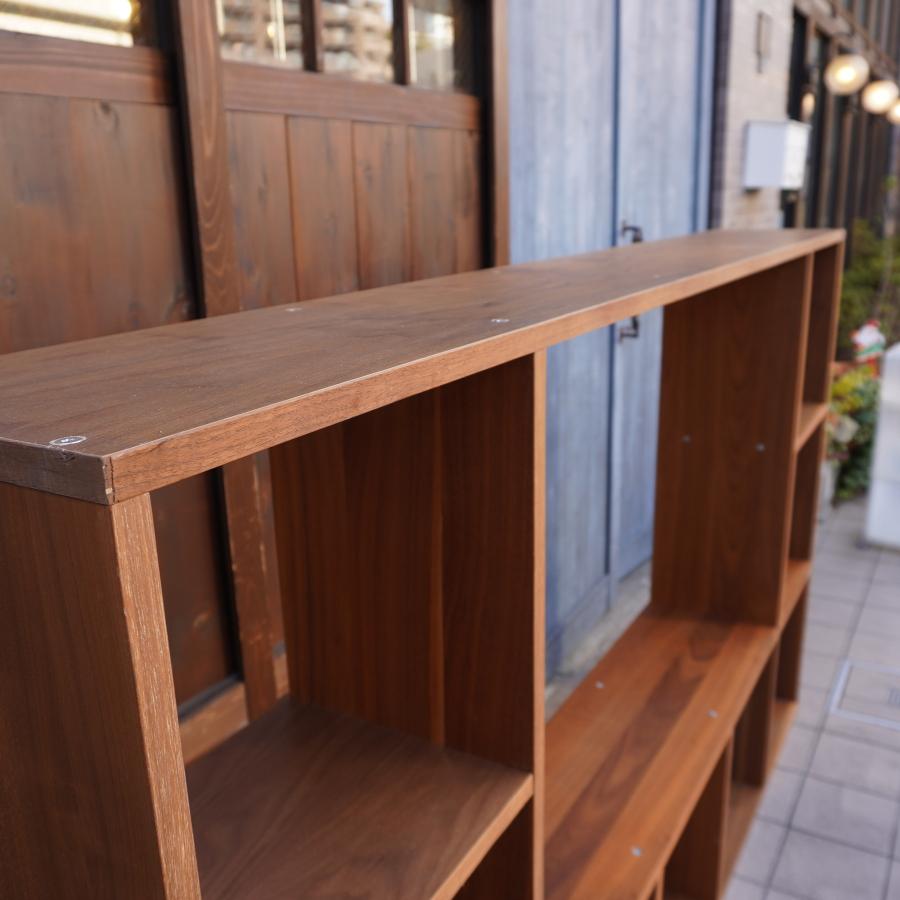無印良品 MUJI ウォールナット スタッキングシェルフ 5段・3列 無印良品 MUJI ウォールナット スタッキングシェルフ 5段・3列