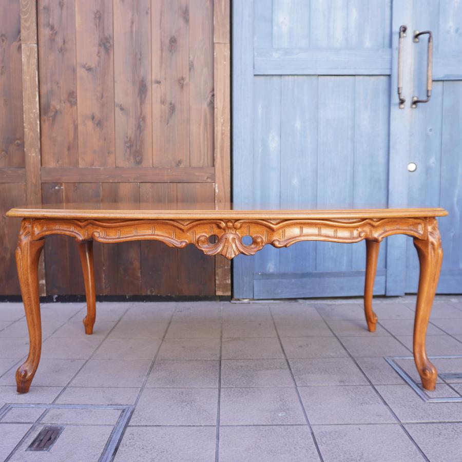 イタリア アンティーク調 ローテーブル 猫脚 コーヒーテーブル