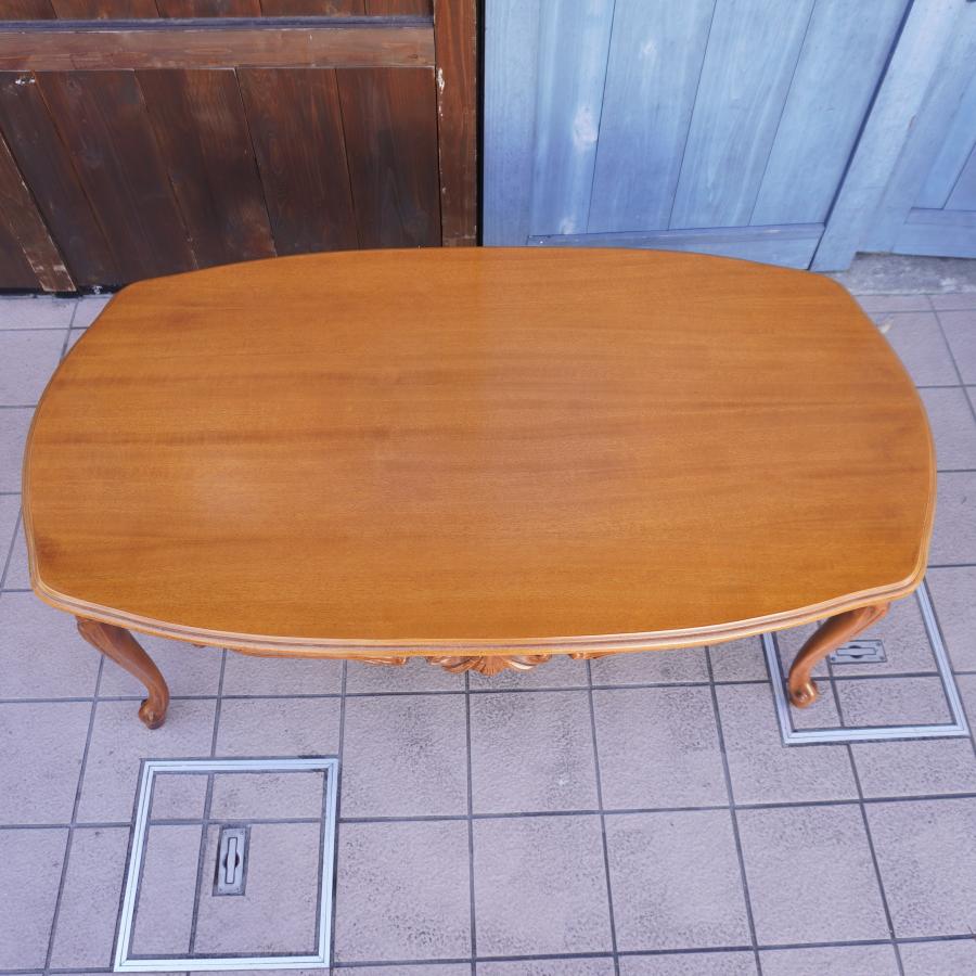 イタリア アンティーク調 ローテーブル 猫脚 コーヒーテーブル