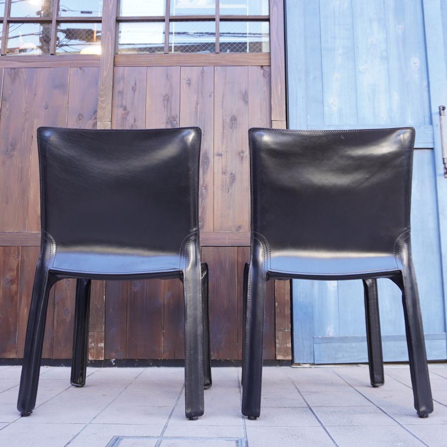 カッシーナ レザー ダイニングチェア