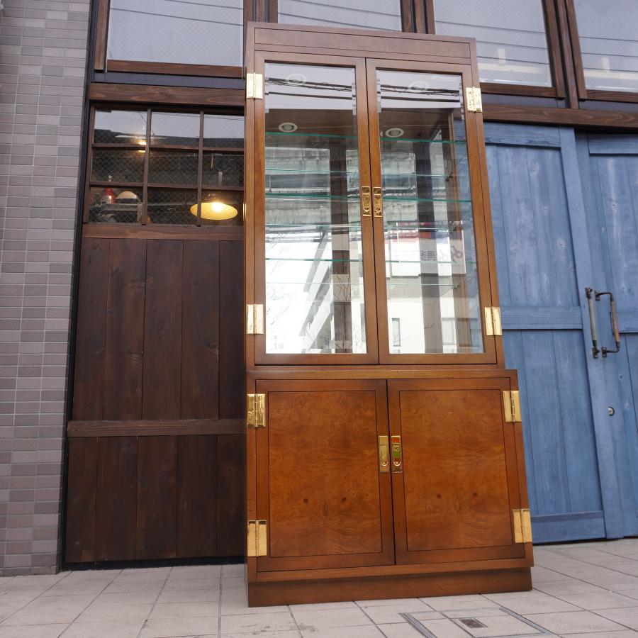 カリモク ドマーニ モーガントン 飾り棚 キュリオケース ライト