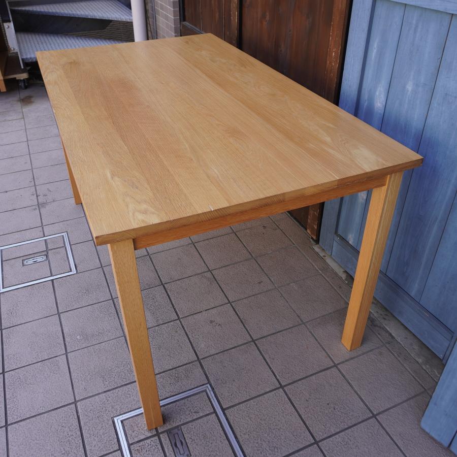 無印良品 MUJI オーク無垢材 ダイニングテーブル ナチュラル 140cm 北欧スタイル カフェ風 シンプル カジュアル 食卓 モダン DA211