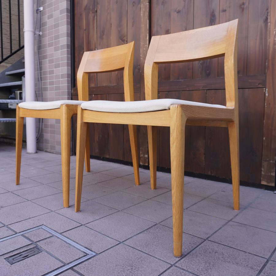 IDC OTSUKA 大塚家具 オーク材 ハイヒール ダイニングチェア 2脚 IDC OTSUKA 大塚家具 オーク材 ハイヒール ダイニングチェア 2脚