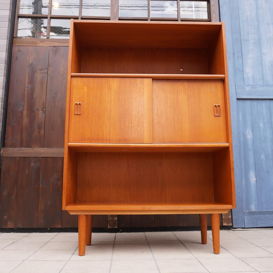 超可爱の デンマーク製 コーナーシェルフ 書棚 本棚 チーク材 北欧家具