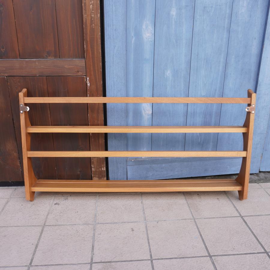 アーコール エルム材 ウォールシェルフ 壁掛けラック 飾り棚 北欧