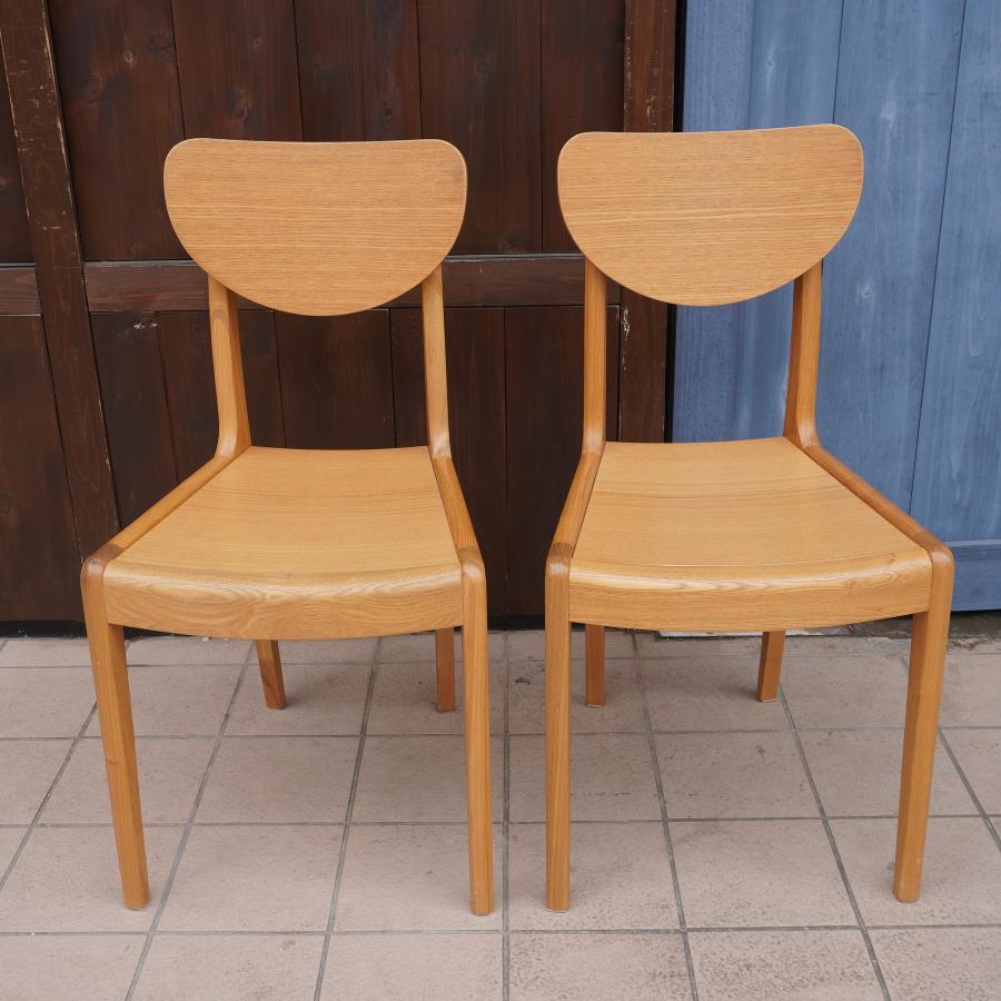 KEYUCA ケユカ snaf スナフ タモ材 ダイニングチェア 2脚セット